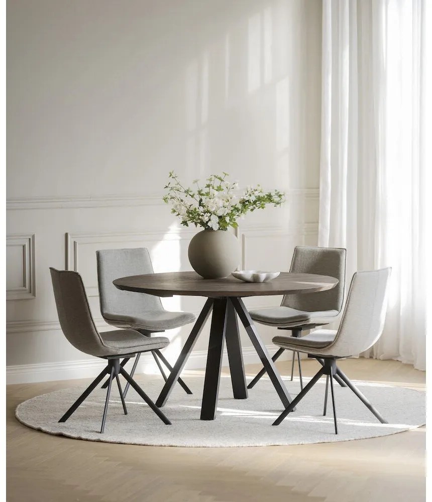 Béžové otočné jedálenské stoličky v súprave 2 ks Lowell - Rowico