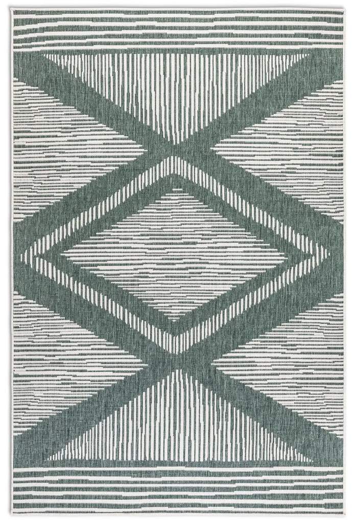 ELLE Decoration koberce Kusový koberec Gemini 106015 Green z kolekcie Elle – na von aj na doma - 80x150 cm