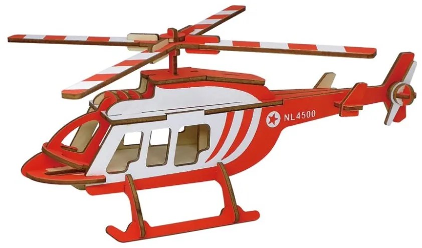 Woodcraft Drevené 3D puzzle Prepravné vrtuľnék