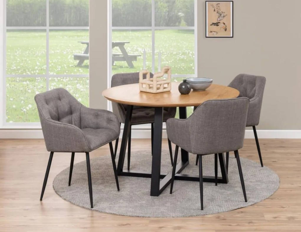 Jedálenská stolička Brooke III sivá