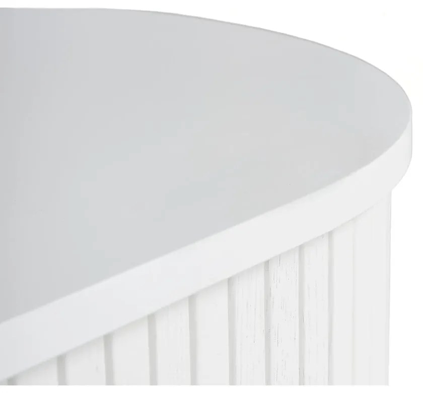 Biely konferenčný stolík v dekore duba 60x120 cm Nola – Unique Furniture