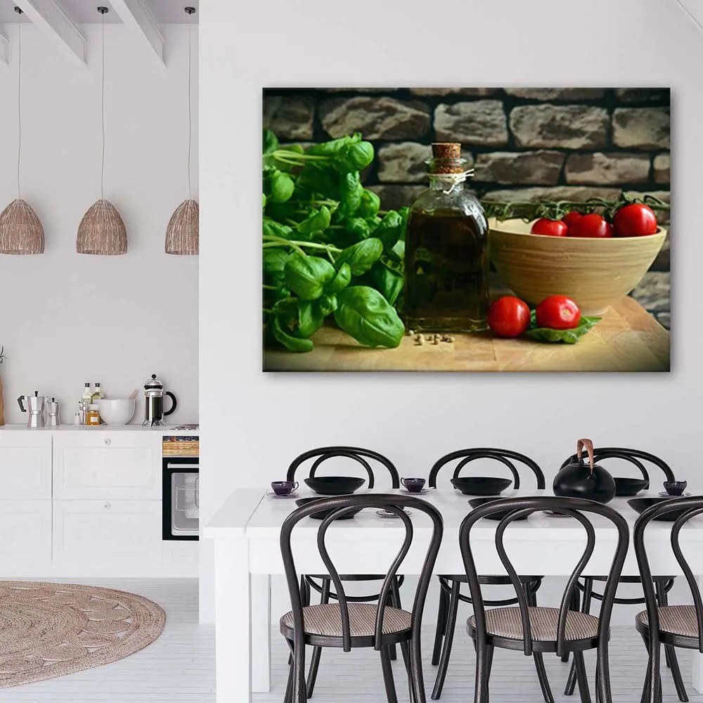 Gario Obraz na plátne Bazalka v kuchyni Rozmery: 100 x 70 cm
