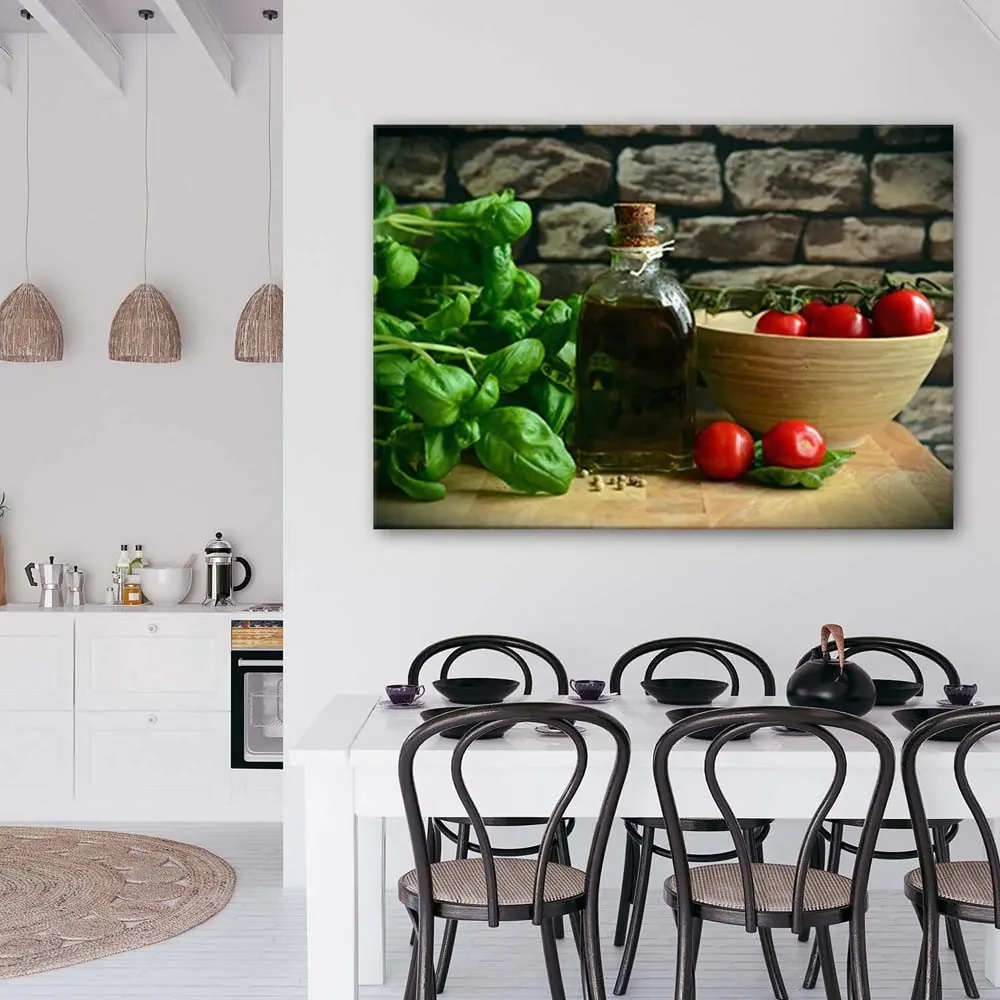 Gario Obraz na plátne Bazalka v kuchyni Rozmery: 120 x 80 cm