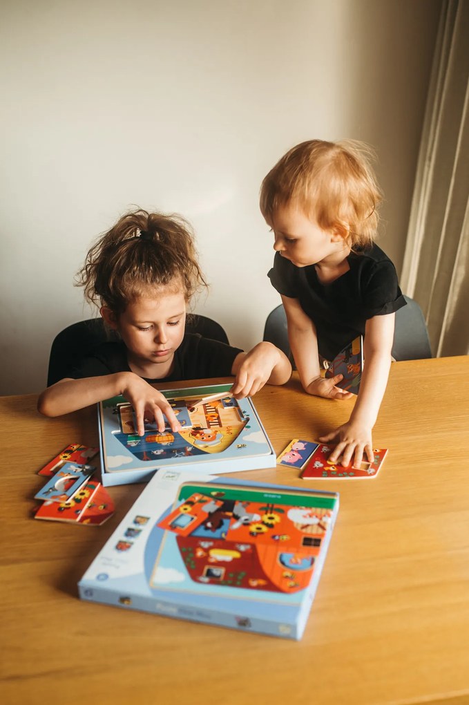 Trojvrstvová vkladačka - Na farme