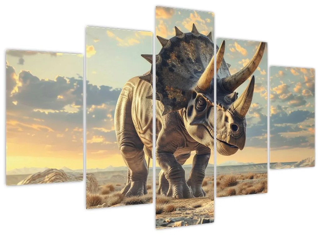 Obraz - Triceratops (150x105 cm)