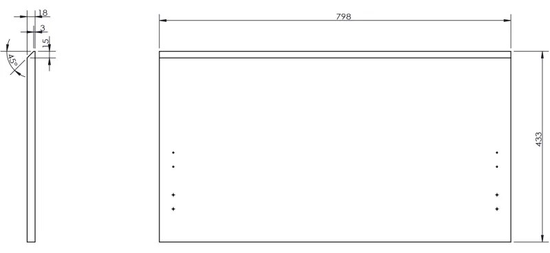 Mexen Rivel, kúpeľňová skrinka 80 cm s umývadlom Vela, 1 zásuvka, drážkovaná, grafitová matná/biela matná, 91A20-08047-1-BF66-W23M01