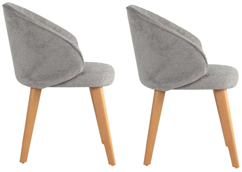 Súprava jedálenských stoličiek Bentley Grey and Light Oak, 2 ks
