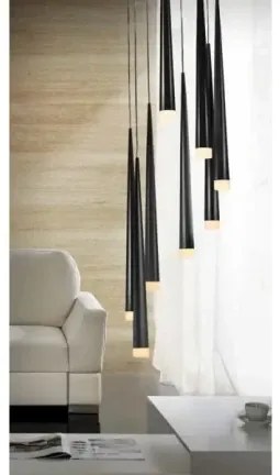 Minimalistické svietidlo Stylo 8 čierne