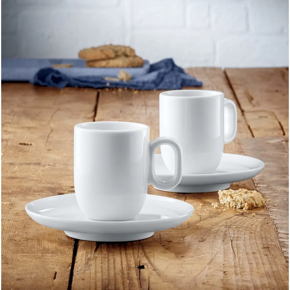 Biele porcelánové šálky v súprave 2 ks na espresso 60 ml Barista – WMF