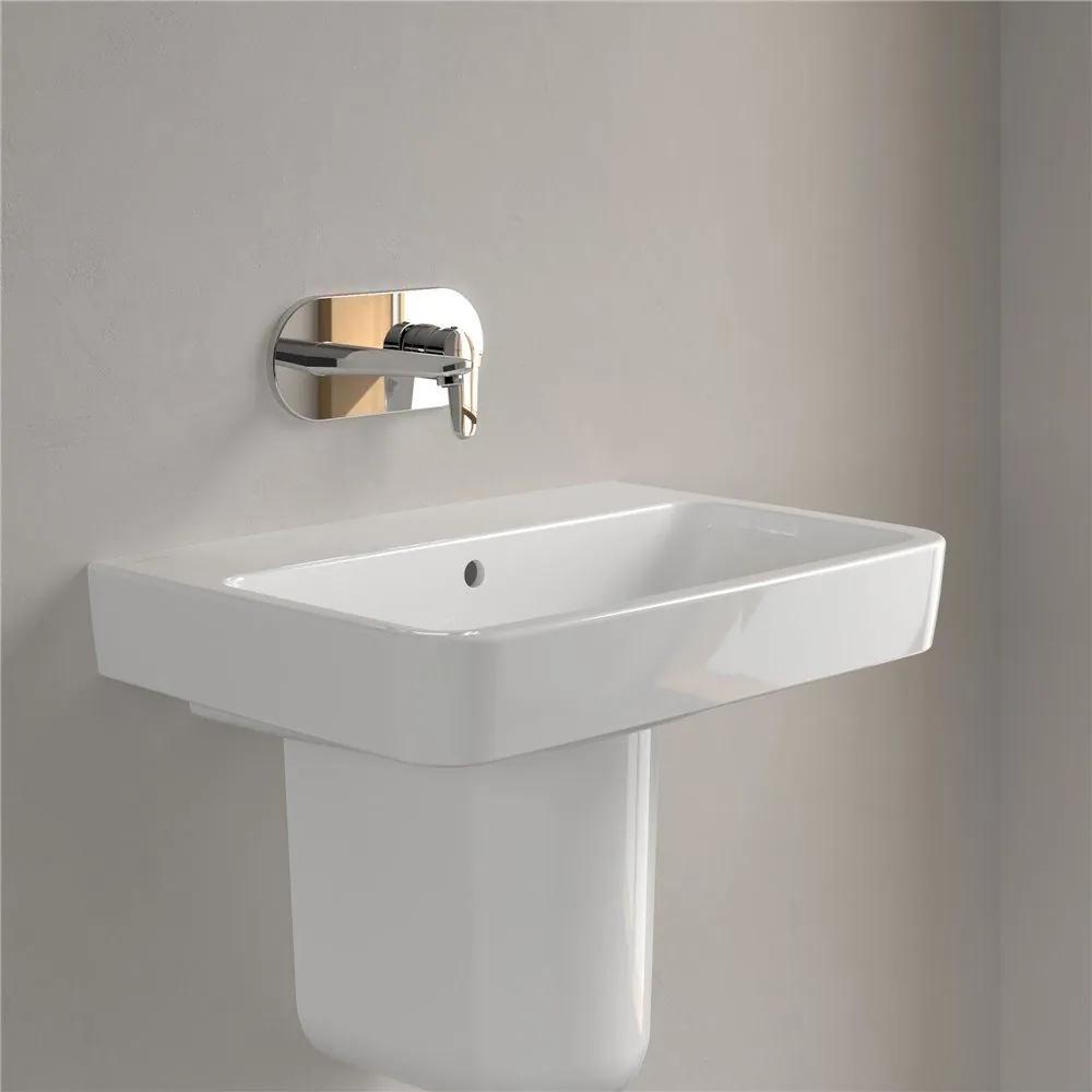 VILLEROY &amp; BOCH O.novo závesné umývadlo bez otvoru, s prepadom, 650 x 460 mm, biela alpská, 4A416701