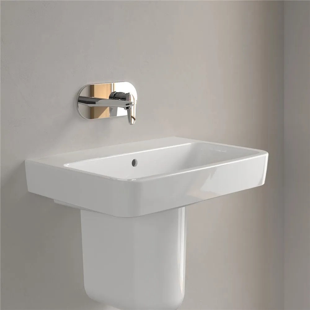 VILLEROY & BOCH O.novo závesné umývadlo bez otvoru, s prepadom, 650 x 460 mm, biela alpská, 4A416701