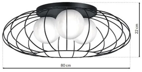 Stropné svietidlo KRONOS 3xE14/40W/230V