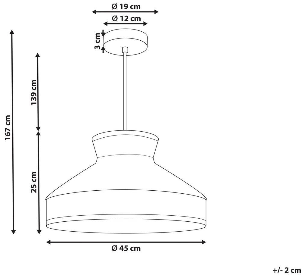 Ratanová závesná lampa ružová/prírodná BATALI Beliani