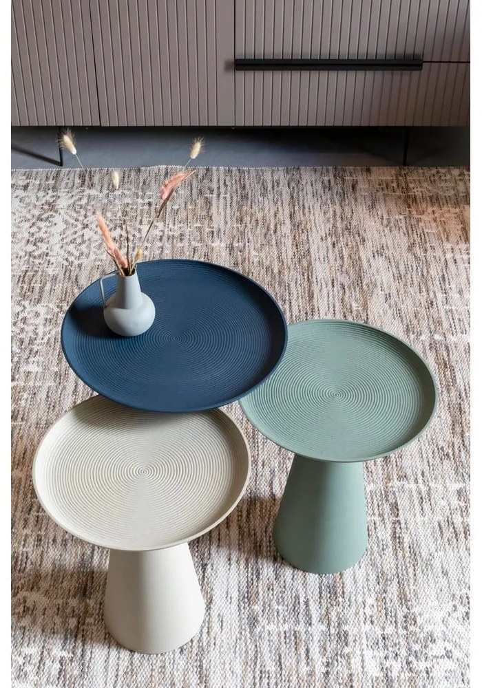 Kovový okrúhly odkladací stolík ø 34,5 cm Ringar – White Label