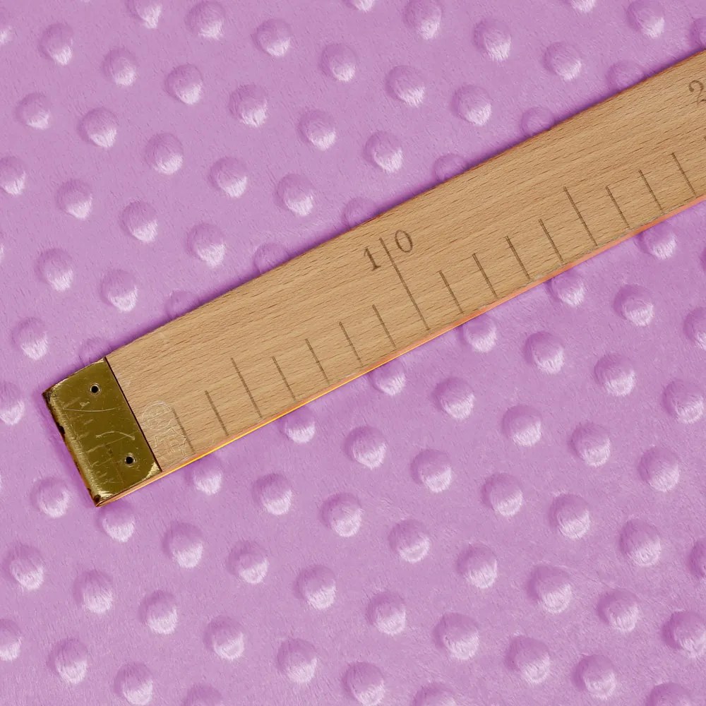 Biante Detská obliečka na vankúš Minky TOP 3D bodky MKP-053 Fialová lila 30 x 50 cm