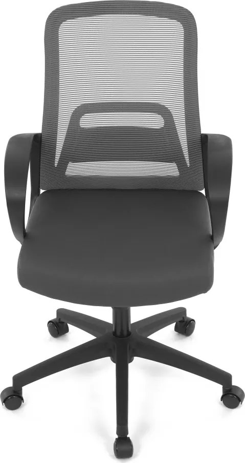 Kancelárska otočná stolička NERO — látka, sivá