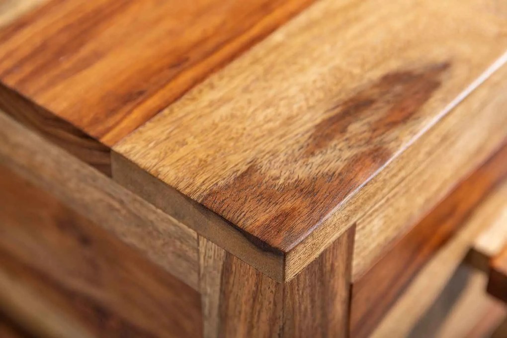 Dizajnový odkladací stolík Timber 70 cm Sheesham