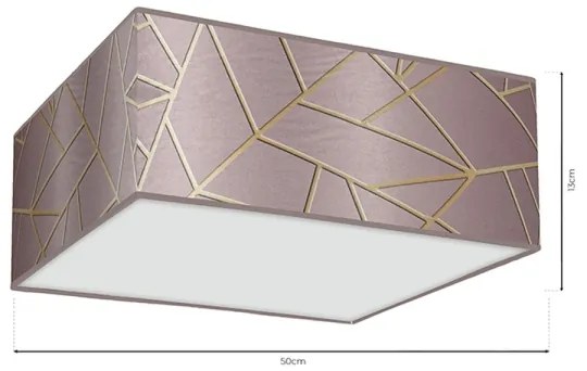 Stropné svietidlo ZIGGY 3xE27/60W/230V ružová/zlatá