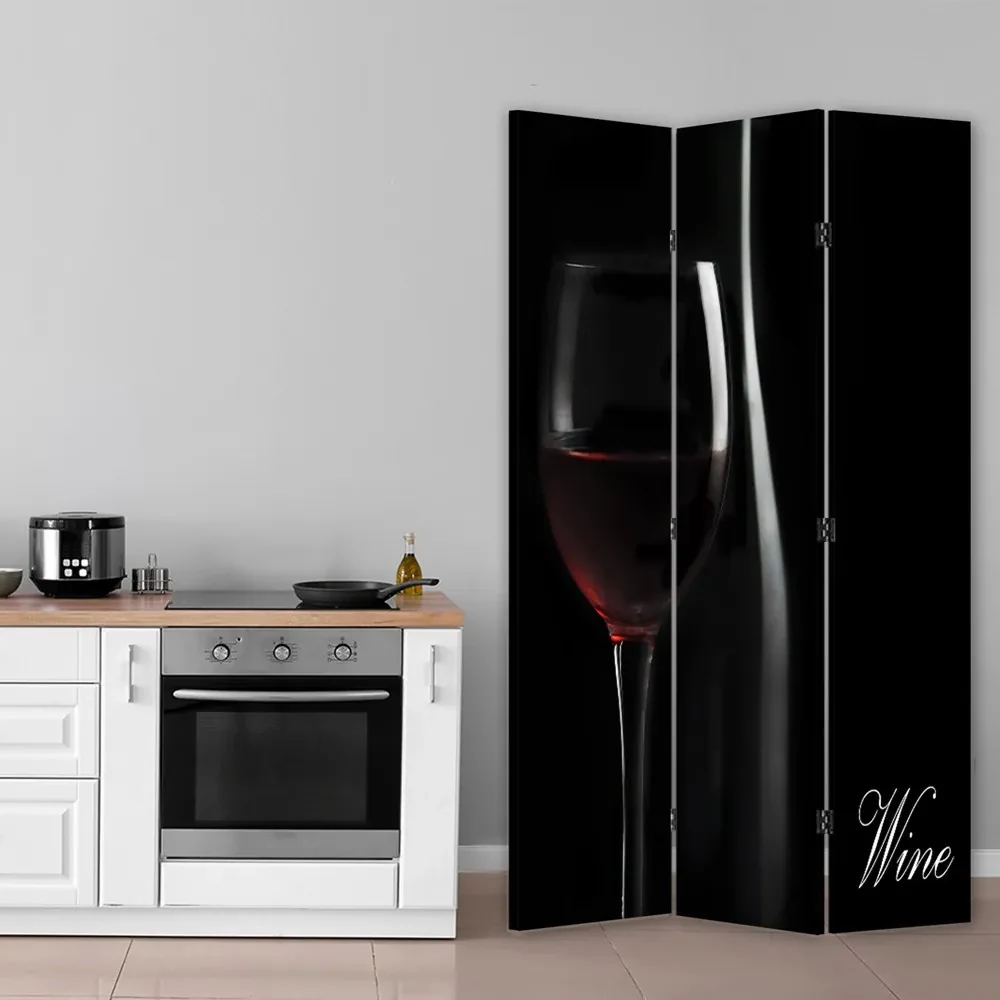 Gario Paraván Hlboká chuť vína Rozmery: 110 x 170 cm, Prevedenie: Otočný paraván 360°