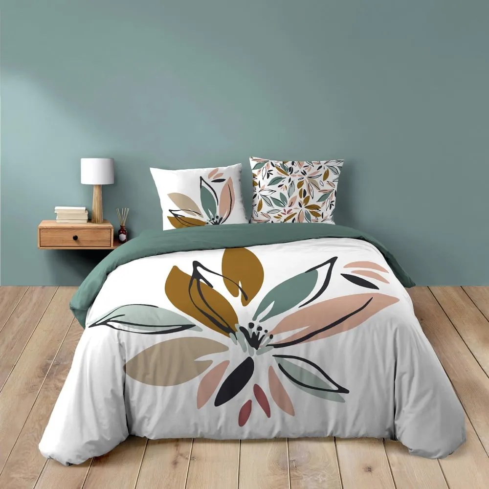 Biele bavlnené obliečky na dvojlôžko/predĺžené 240x220 cm Octavia – douceur d'intérieur