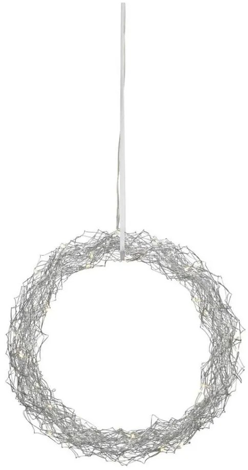 Markslöjd 703442 - LED vianočná dekorácia JULLE 30xLED/0,03W/3xAA strieborná