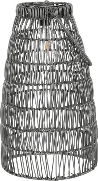 Set dvoch solárnych lampášov sivý PLA102 GREY (2 ks)