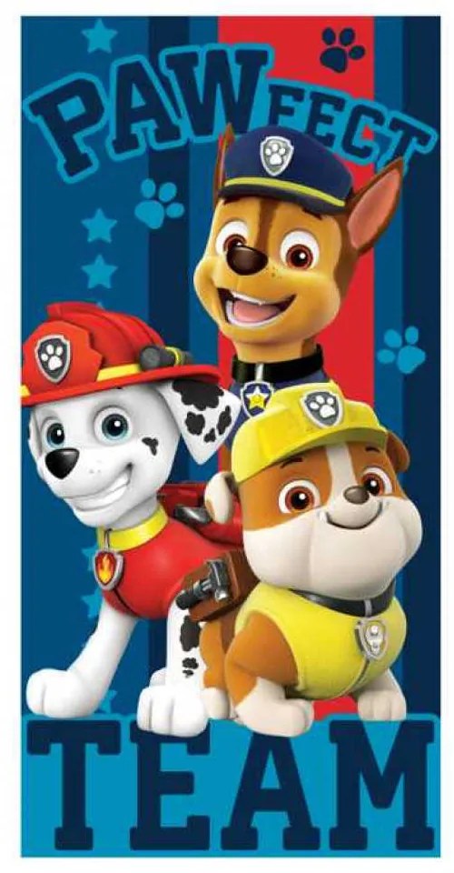 Detská osuška PAW PATROL modrá 70X140cm Setino