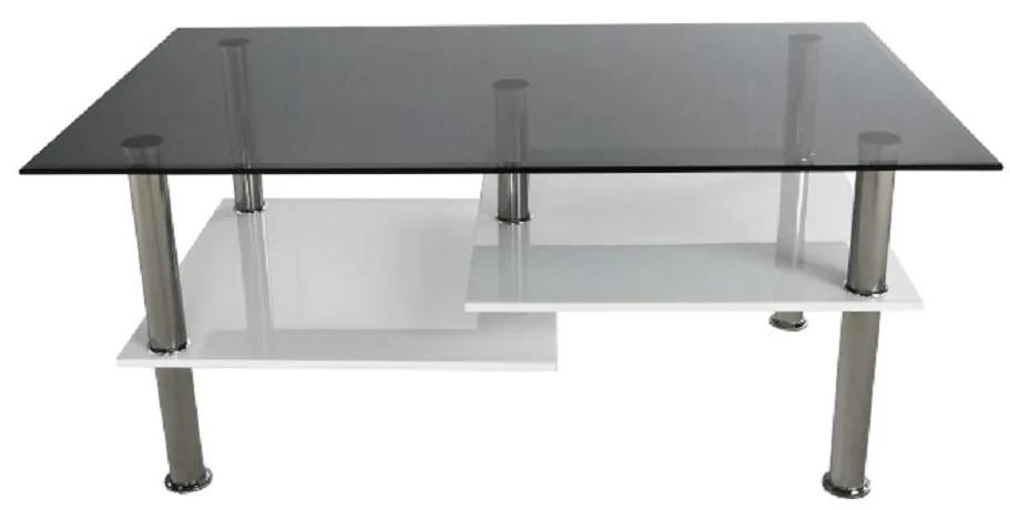 Tempo Kondela Konferenčný stolík, biela extra vysoký lesk HG/ sklo, SVEN