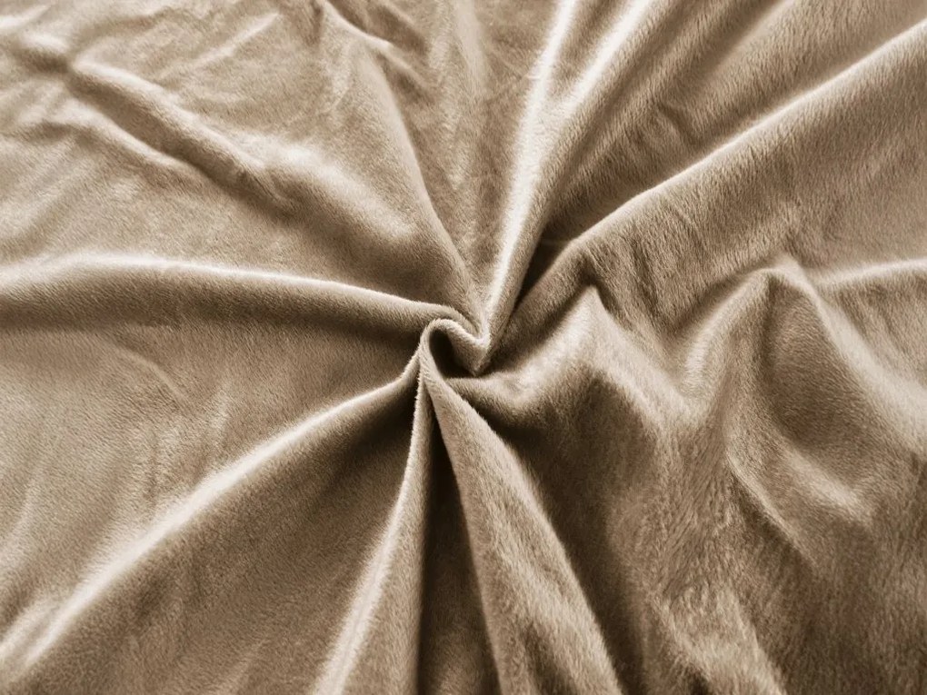 Plachta mikroplyš NOLVIA 160x200 cm béžová