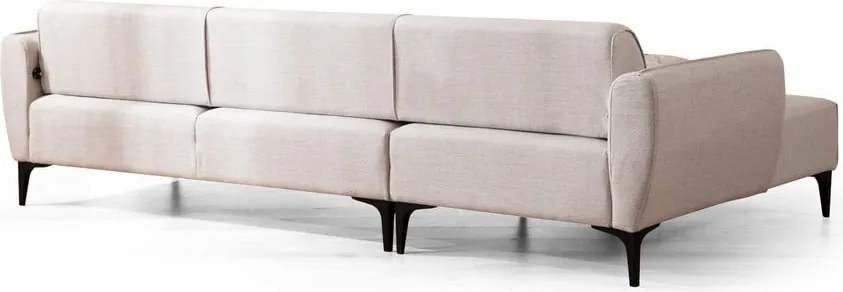 Biela rohová pohovka Belissimo, ľavý roh – Balcab Home