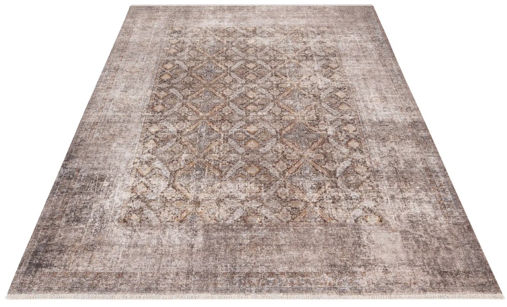 Obsession, Kusový koberec My Maurea 780 gold – na von aj na doma, 200x290, hnedá, chodba / predsieň