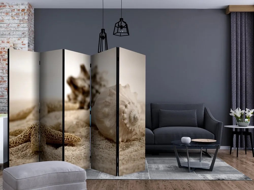 Artgeist Paraván - Beach and shell [Room Dividers]