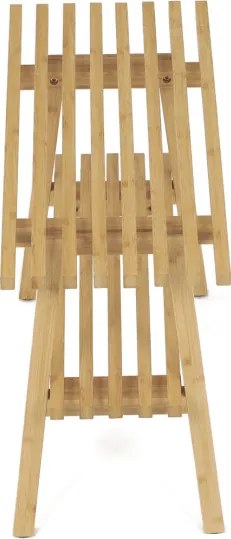 Bambusový botník hnedý DR-B056 NAT
