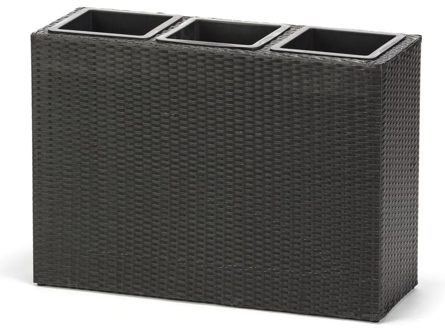 Vonkajší kvetináč v čiernej farbe Bonami Essentials Patteo