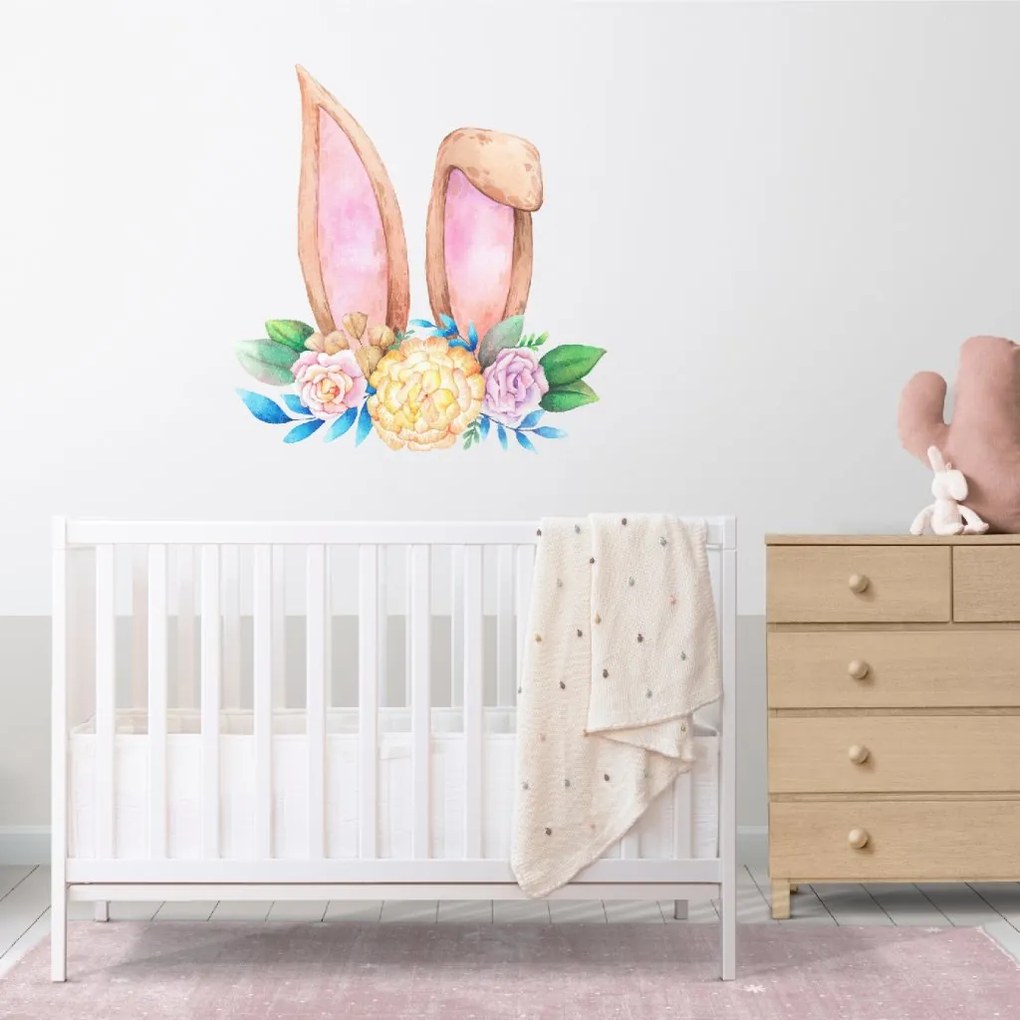 PIPPER. Samolepka na stenu "Zajačie uši" Variant: bez mena