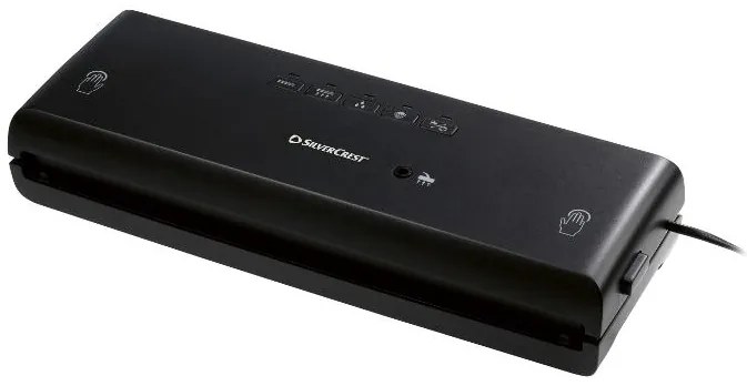 Silvercrest®  Vákuovačka SV 130 A1, čierna + Fólie na vákuovanie, 20 cm, 9 kusov  (800011381)