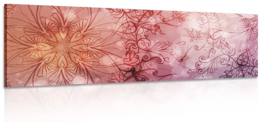 Obraz kvetinová Mandala Varianta: 150x50