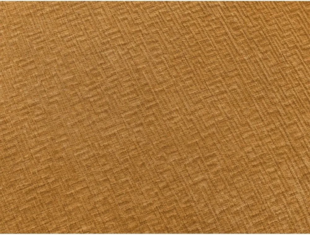 Ženilková pohovka na každodenné spanie/rozkladacia v horčicovej farbe 220 cm Hugo – Bobochic Paris