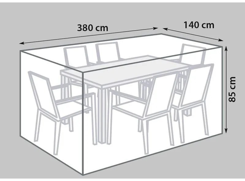 Sunfun Ochranný obal pre set nábytku, 380 × 140 × 85 cm