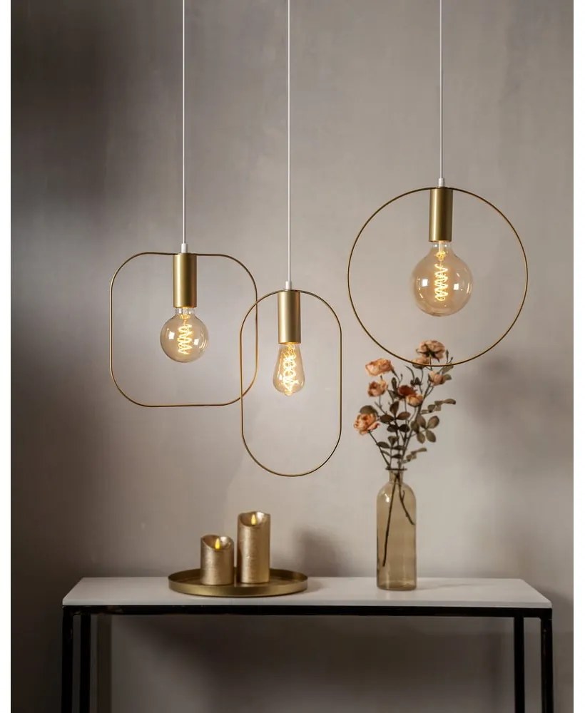 Závesné svietidlo v zlatej farbe Shape – Star Trading