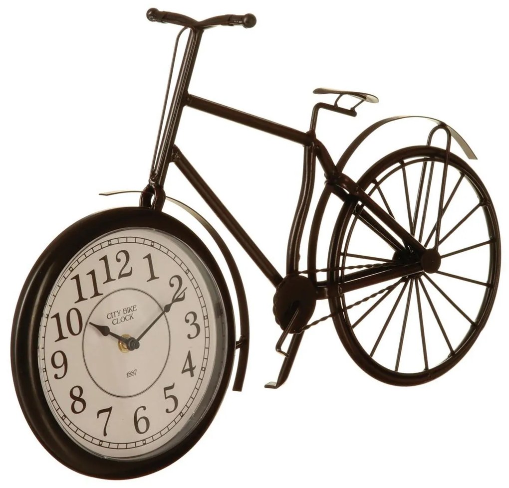 Stolné hodiny Bike, čierna
