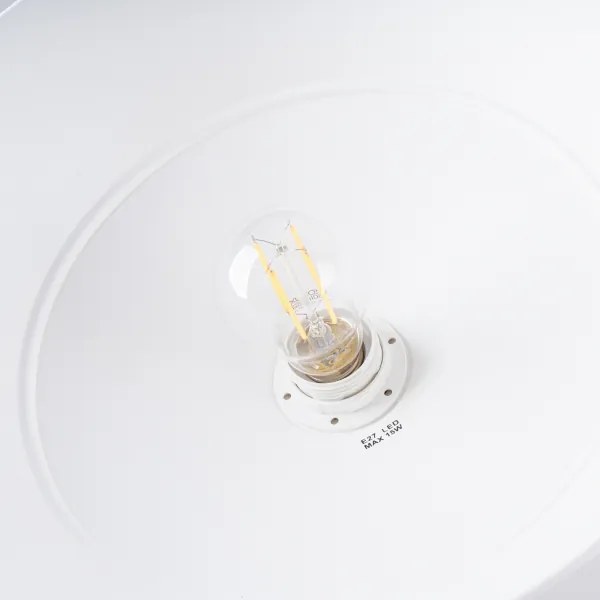 Sollux SL.1327 - Luster na lanku FRIKA 1xE27/15W/230V pr. 34 cm biela