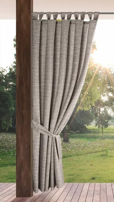 Dekorstudio Hnedý záhradný záves GARDEN 10 na putkách Rozmer závesu: 155x200cm