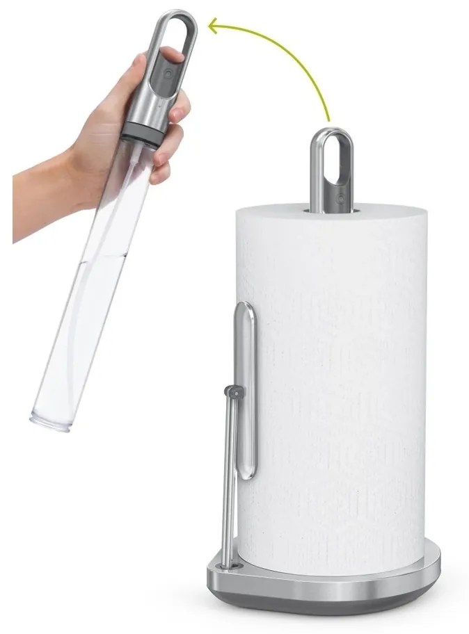 Simplehuman Zásobník papierových utierok + pumpička na čistiaci prípravok, nehrdz. oceľ