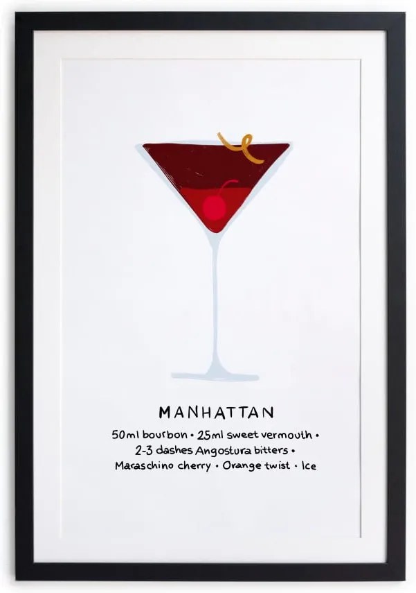 Zarámovaný plagát Really Nice Things Manhattan, 40 × 50 cm