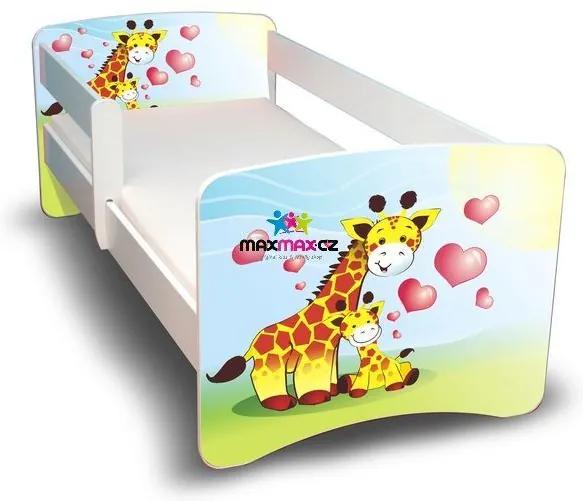 MAXMAX Detská posteľ 180x80 cm bez šuplíku - žirafkou II 180x80 pre všetkých NIE