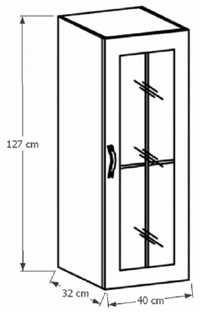 Horná kuchynská skrinka W40S Regnar. Vlastná spoľahlivá doprava až k Vám domov. 1014772