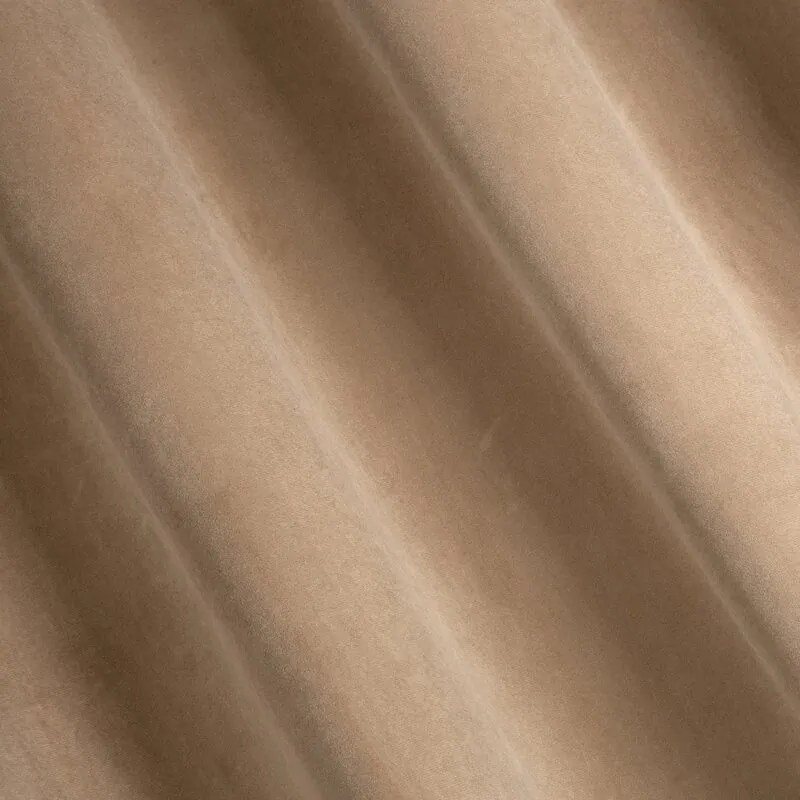 Dekorstudio Zamatový záves MELANIE 140x270cm tmavobéžový