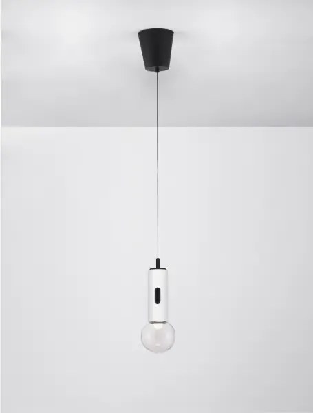 LED stmievateľný biely moderný luster Chronos