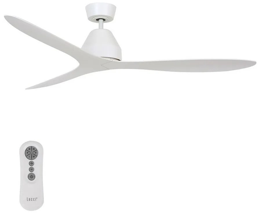 Lucci air 213040 - Stropný ventilátor WHITEHAVEN biela + diaľkové ovládanie